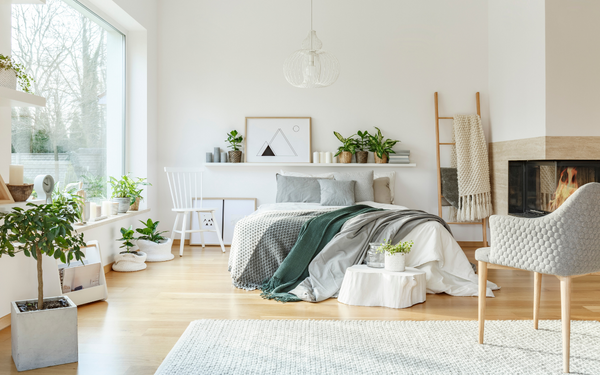 Simple White Rug Bedroom  Ideas
