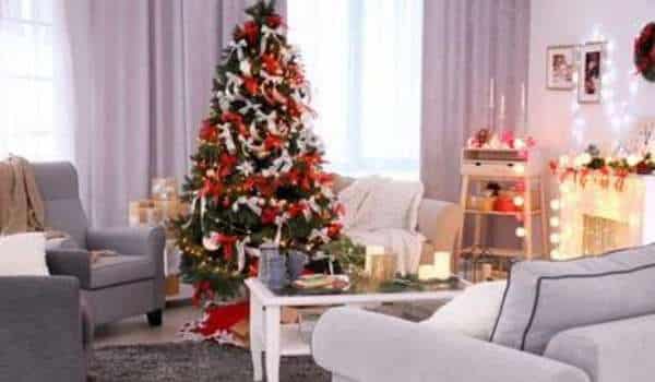 Add Christmas colors into your room