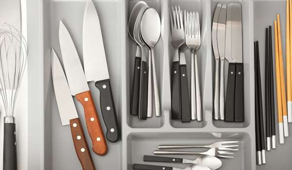 Cutlery Gray Knife Storage