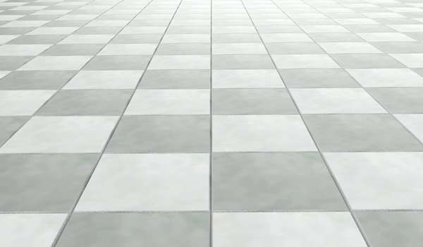 High-Contrast Floor Tile