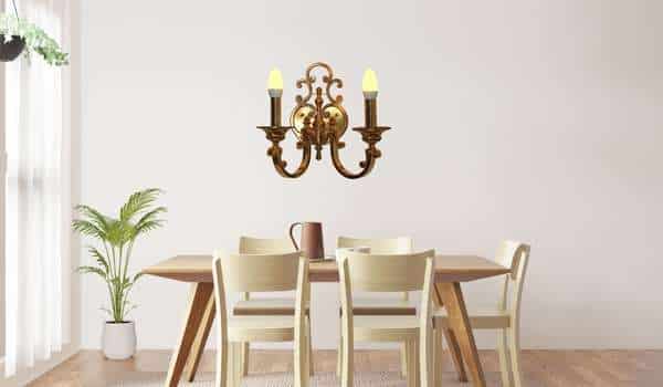 Double Candle Wall Sconce Lighting