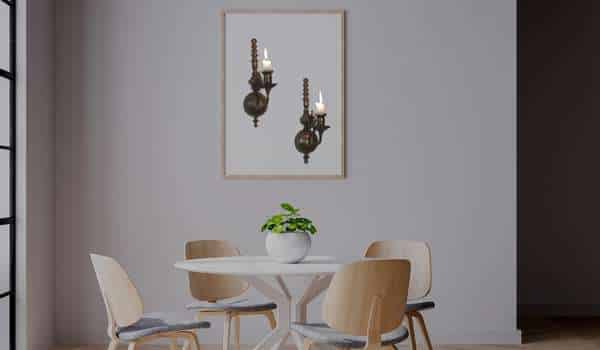 Wooden Wall Sconces Dining Room 