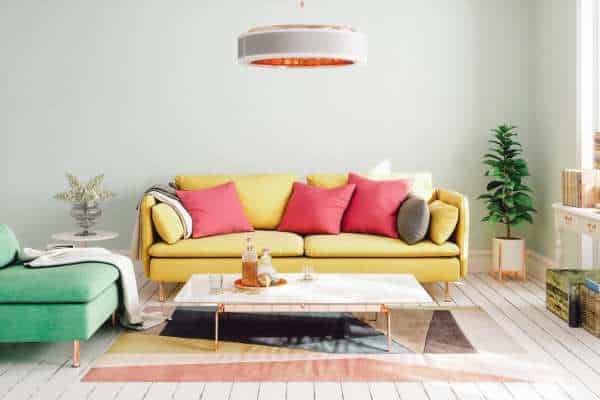 Furniture Selection Grey Yellow And Teal Living Room 