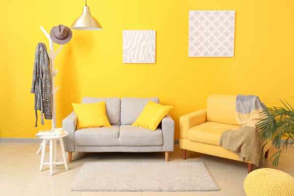 Textiles And Upholstery Grey Yellow And Teal Living Room 